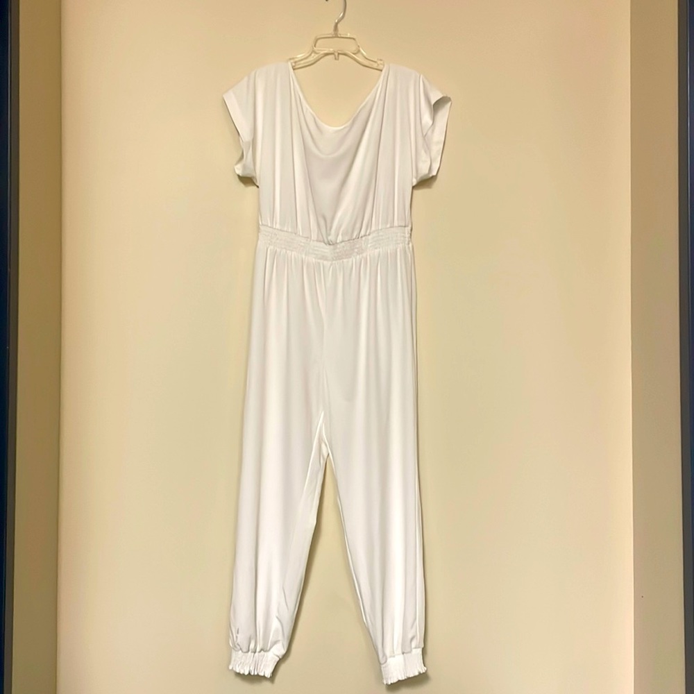 Springtime White Jumpsuit